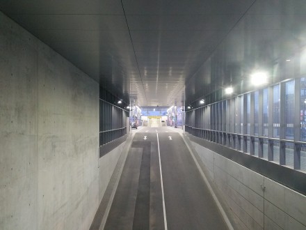 The brand new Vienna car train terminal