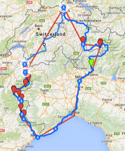 TDAF2016 Route