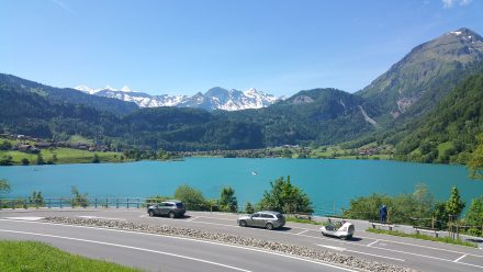 Fresh air, milky blue mountain water, summer green