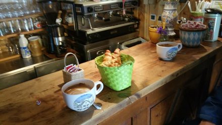 French breakfast - Café au Lait & buttery croissants