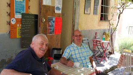 Us, enjoying a truly French moment