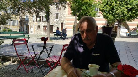 JC after I told him that he absolutely could stay here and join the elders on the main square :)
