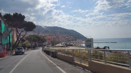 Coastal road & village