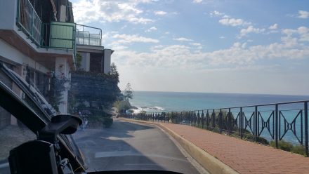 Single lane roads along the coast