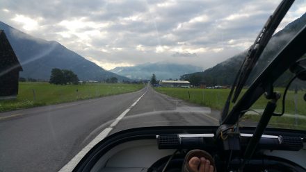 First glimpse of the Alps
