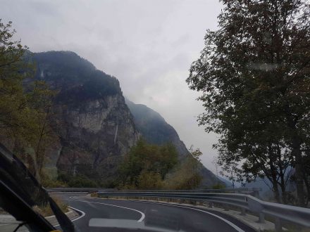 Driving down la valle di Spluga