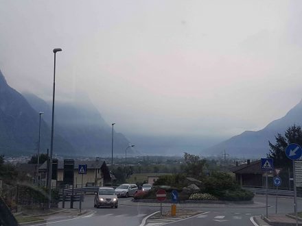 The valley direction lake Como as seen from Chiavenna