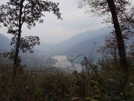 Our very small road rewards us with stunning views