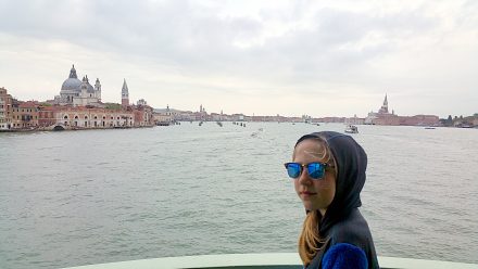 Being welcomed by Venice