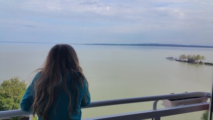 View from our hotel room - Balaton Lake
