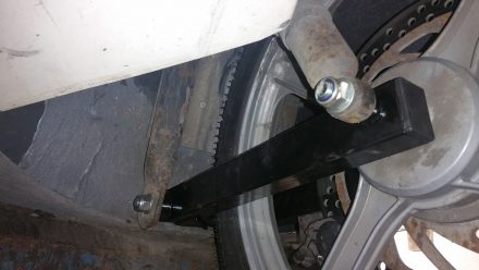 Fully re-assembled swing assembly II