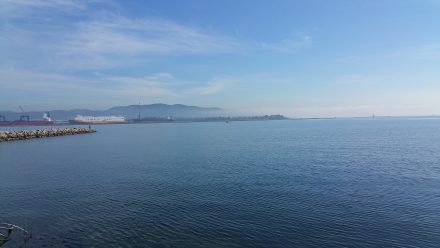 Beautiful day - we're saying good-bye to the sea