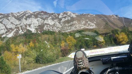 We're going to cross this mountain range