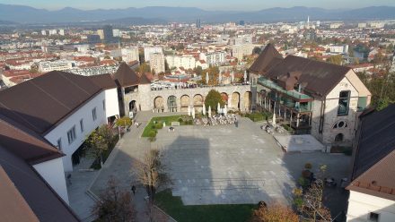 Ljubljana castle from above.
