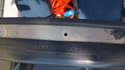 Slightly larger hole after drilling