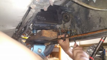 Add a piece of wood for protection and better support