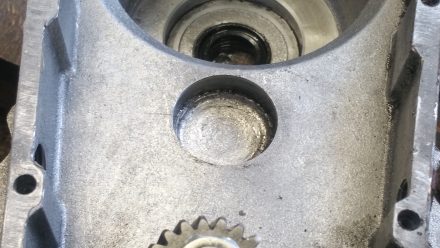 Clean and ready for a new ball bearing