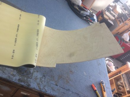Wooden template as basis