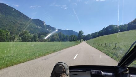 Up, up along the mountain range