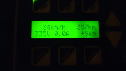 At the top with 9km to spare
