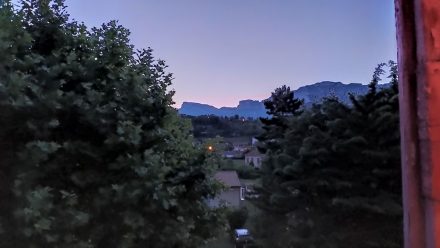 View from my room at 5.30am