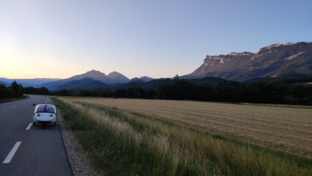Sunrise in central France