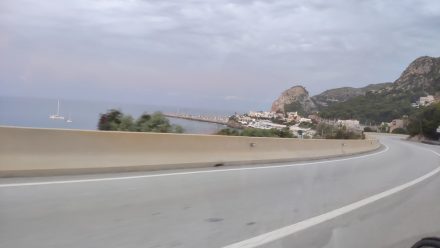 Windy coastal road