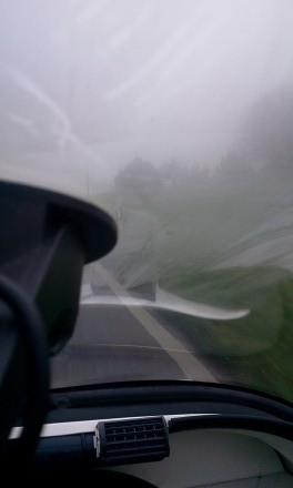saturday morning fog on my way to feldkirch