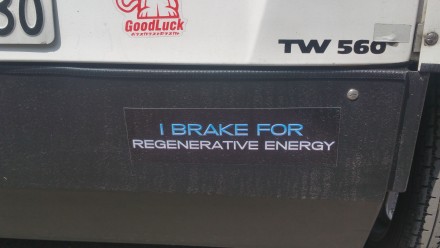 i break for regenerative energy!