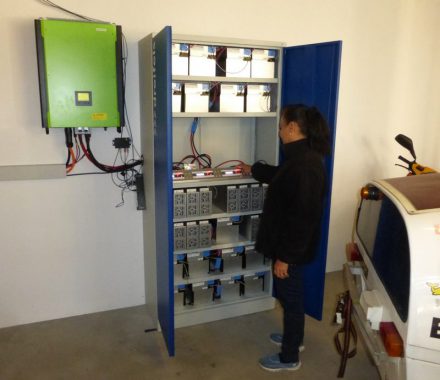Jane checking first charge