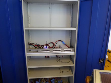 TW560's batteries' 2nd life home - close-up