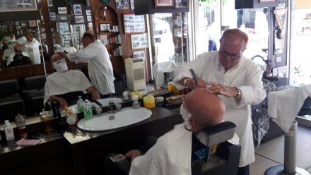 Old school and a dying profession. I love having a professional shave.