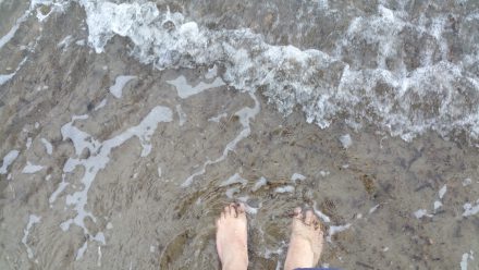 You can get wet feet in Italy, too.