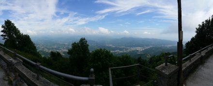 Genoa (0m) righthand side, we're at 800m 10km later.
