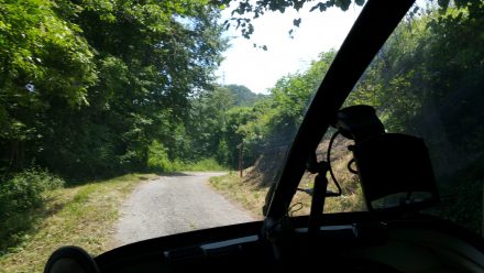 Sun, TWIKEing, and a deserted road - just what we like