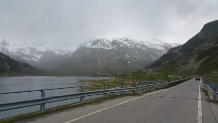 Lake Splügen, dry but grey