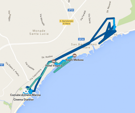 TDAF2016 - Day 6 GPS track