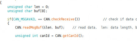 Read the CAN bus with a few lines of code.
