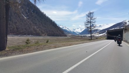 Arriving in Livigno valley