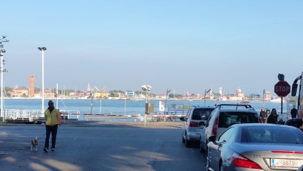 Waiting for the ferry...with a view!