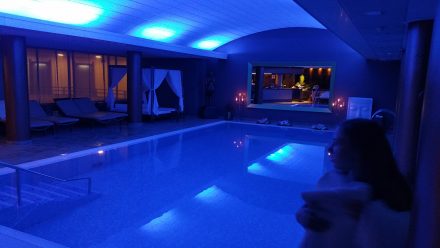 Evening visit to the top-floor spa & pool