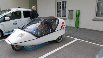 Vlotte charging station - local EV enthusiast waiting for us
