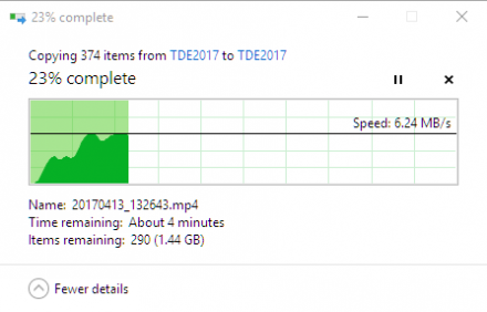 Copying files without needing too much patience