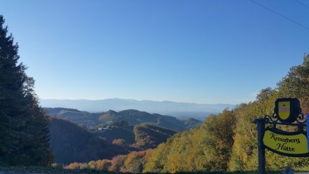 View from our welcome drink location