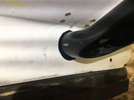 Larger holes to avoid abrasion
