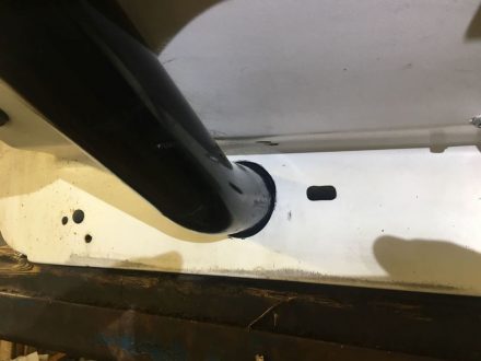 Larger holes to avoid abrasion