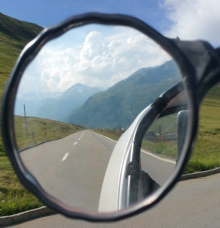 Driving up the Oberalp pass