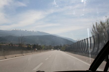 Last few km on the motorway towards Terni