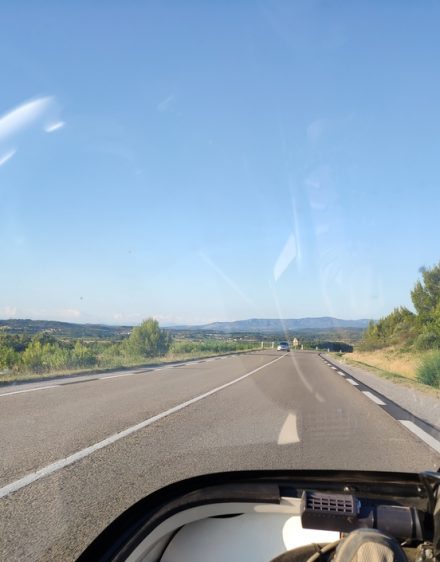 Big blue skies above France
