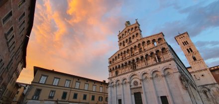 Dramatic skies over Lucca
